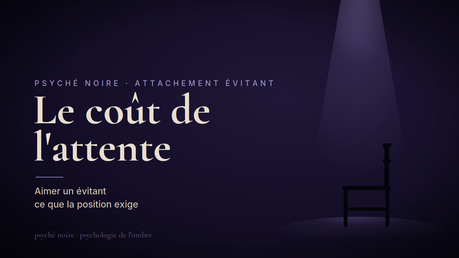Aimer un évitant : ce que ça coûte, et où passe la limite