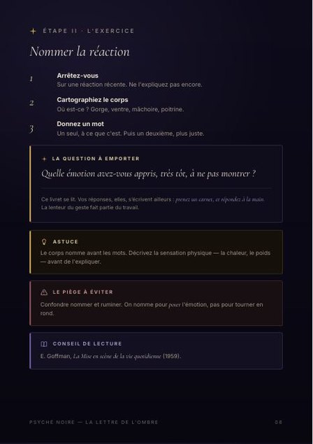Étape II — L’exercice : nommer la réaction