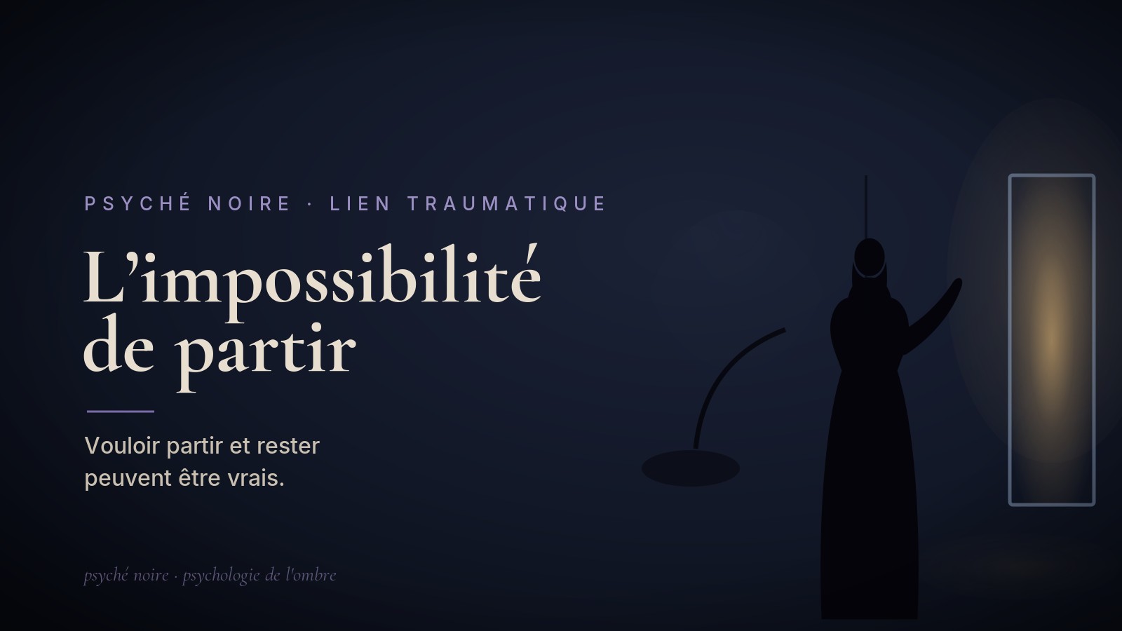 Pourquoi je n’arrive pas à le quitter