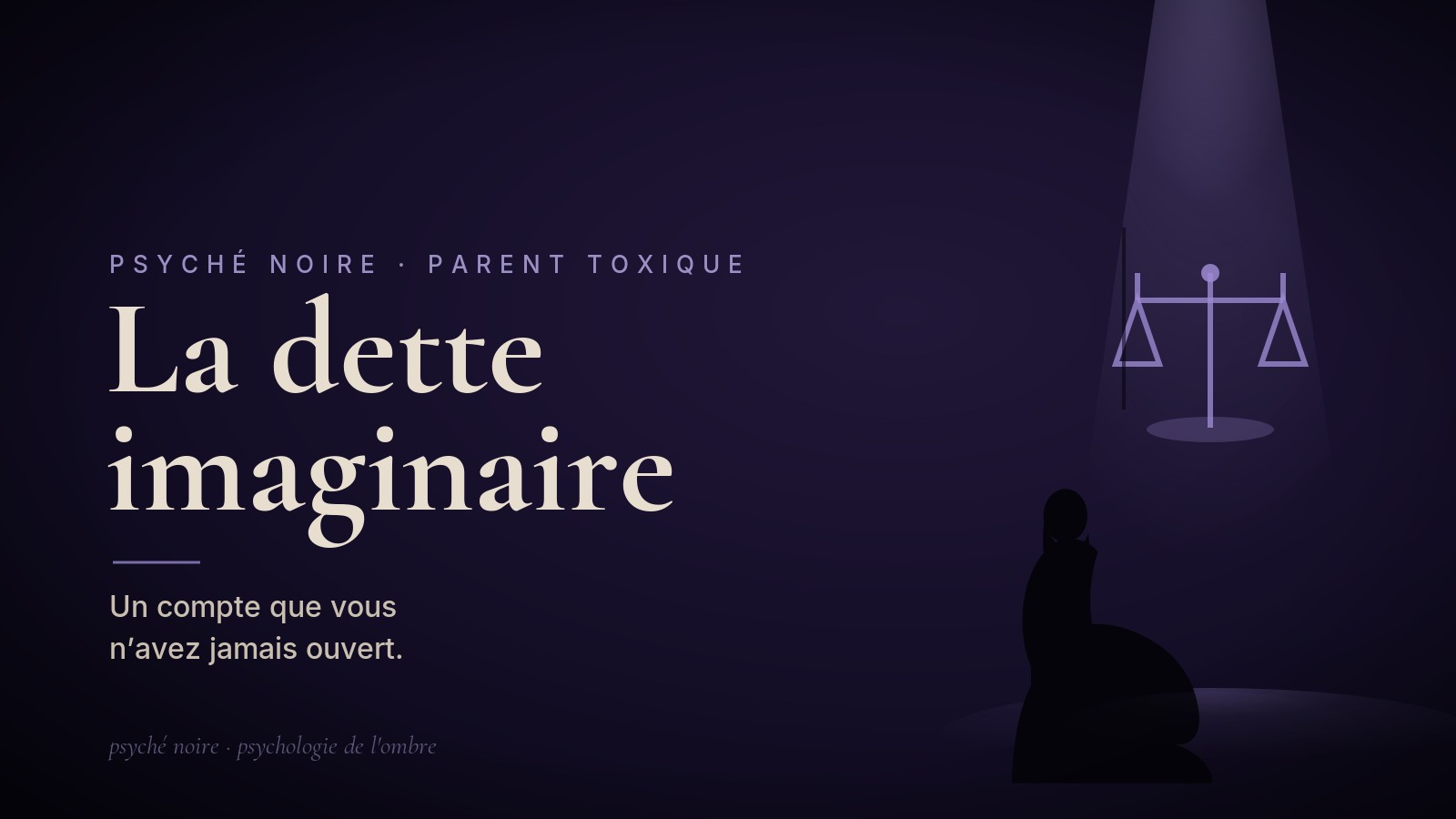 La culpabilité envers un parent : sortir de la dette imaginaire
