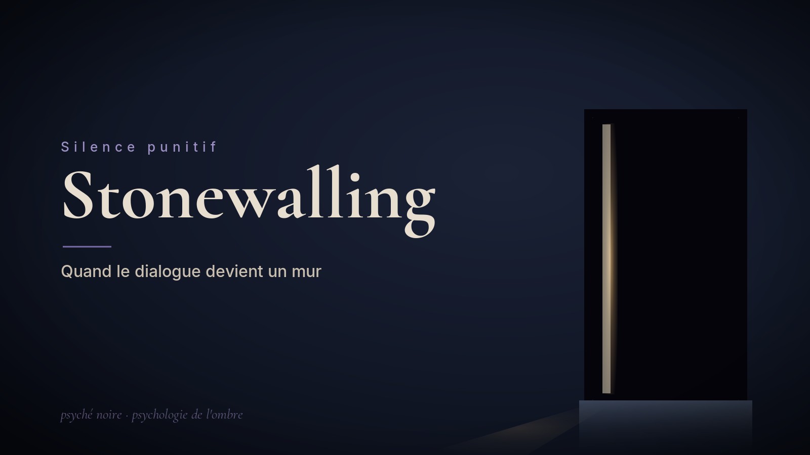 Stonewalling dans le couple : quand le dialogue devient un mur